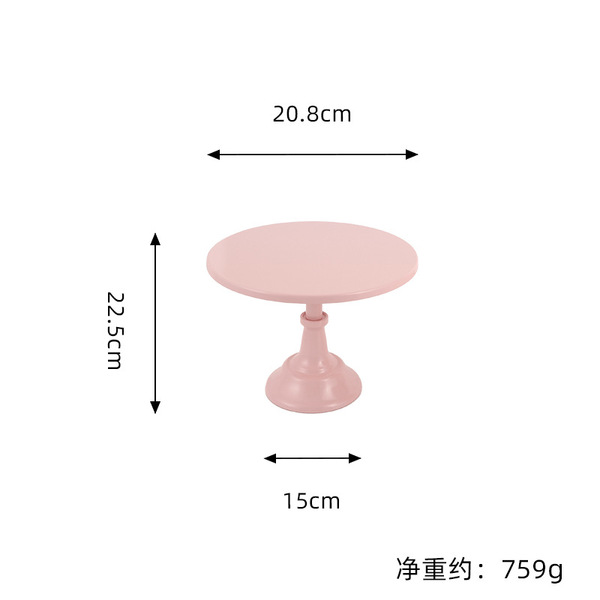 New dessert platform high -side tray cake disk lipstick plate metal…