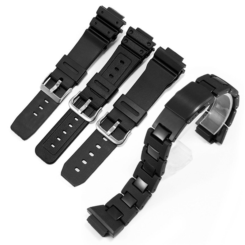 Spot wholesale for small square DWGM5600GA2100 farm Oak Series watch wristband silicone plastic steel Spot wholesale for small square DWGM5600GA2100 farm Oak Series watch wristband silicone plastic steel