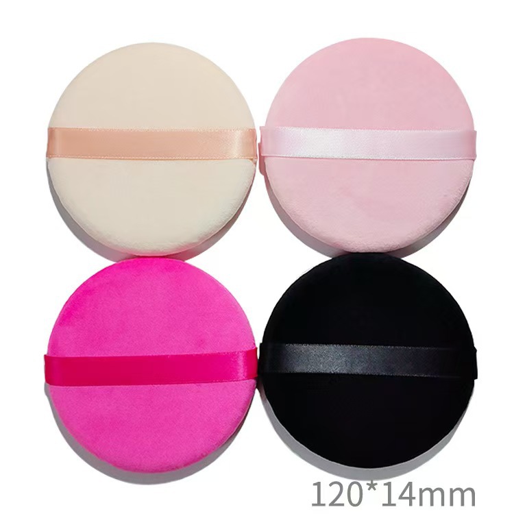 超大12CM加大加厚超柔软短绒爽身粉扑干粉扑定妆棉花糖化妆扑跨境