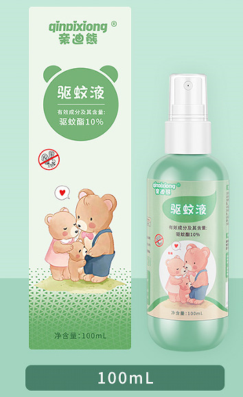 Qindi 베어 모기 구충제 스프레이 100ml