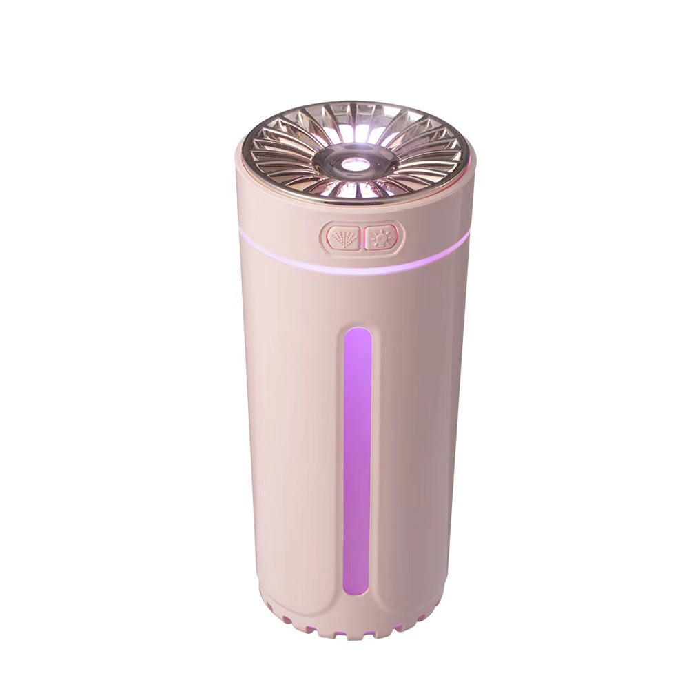 Cross-border new columnar humidifier mini USB home desktop office car aromatherapy creative gifts atmosphere light