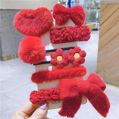 Conjunto de 8 piezas rojo A84