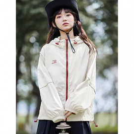 山系户外防晒衣女2026夏季新款防紫外线宽松休闲薄防晒服外套上衣