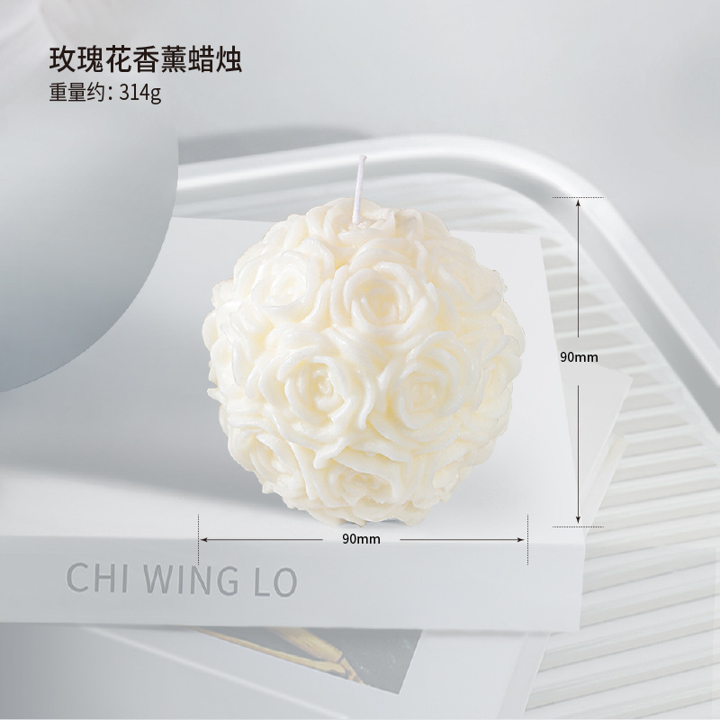 40 velas de aromaterapia de arte de estilo nórdico, modelos calientes, líneas hechas a mano, velas creativas geométricas blancas