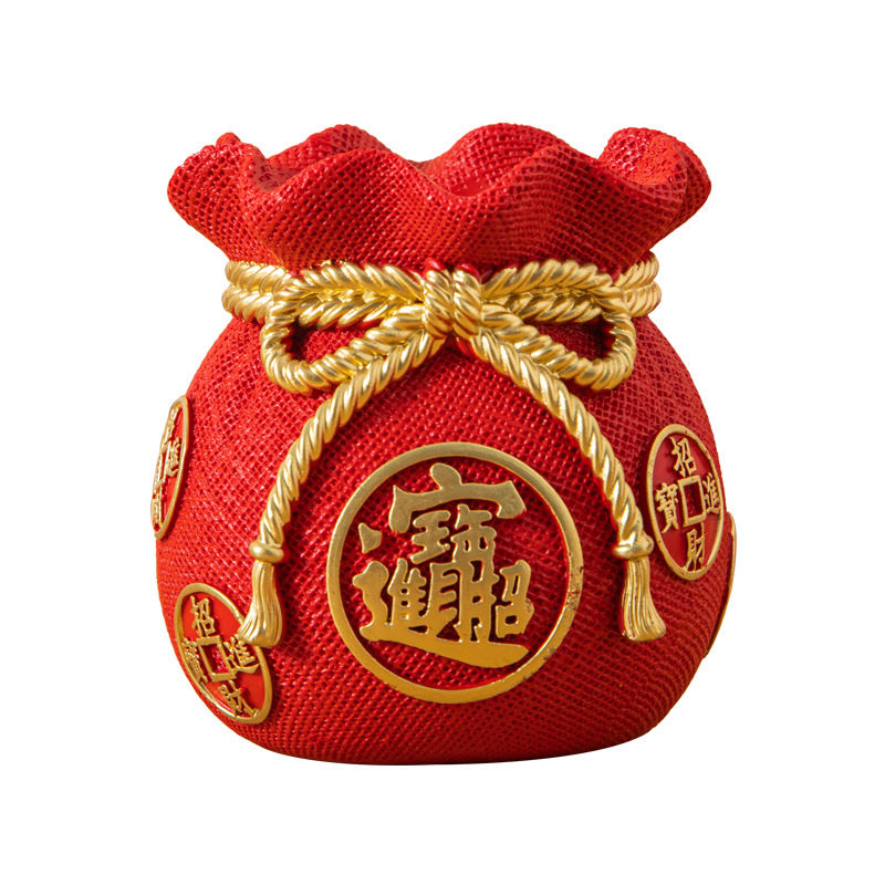 福袋の置物は開業して商売が繁盛しています。