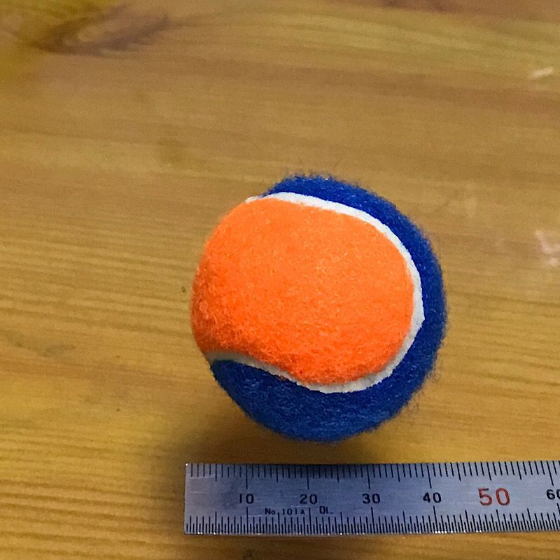 4CM 주황색과 파란색 테니스 공