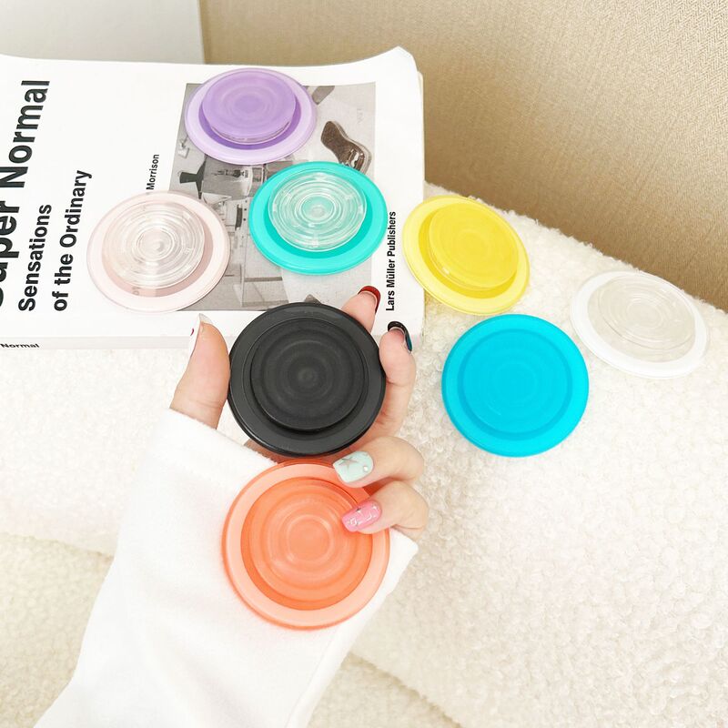 Korean-Style Ins Matte Magnetic Round Magsafe Magnetic Suction Phone Holder, Portable Desktop Stand for Watching Shows Korean-Style Ins Matte Magnetic Round Magsafe Magnetic Suction Phone Holder, Portable Desktop Stand for Watching Shows