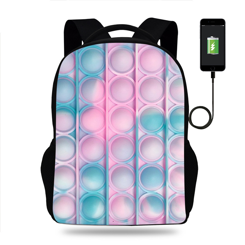 Buy quality Rat Pioneer Backpack New POP IT Schoolbag Digital Printing