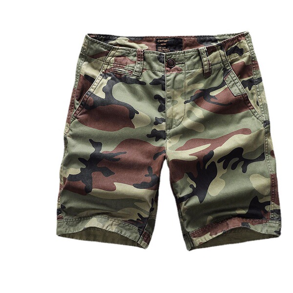 Camouflage retro trousers