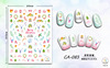 Cute nail stickers, ultra thin adhesive cartoon fake nails, with little bears, 3D