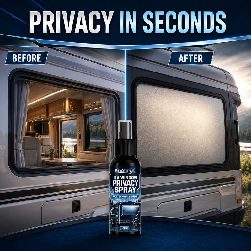 KineShineX Camper Window Privacy Spray RV Glass Frosted Anti-Spy Agent Light-Transmitting Privacy Shield Portable KineShineX Camper Window Privacy Spray RV Glass Frosted Anti-Spy Agent Light-Transmitting Privacy Shield Portable