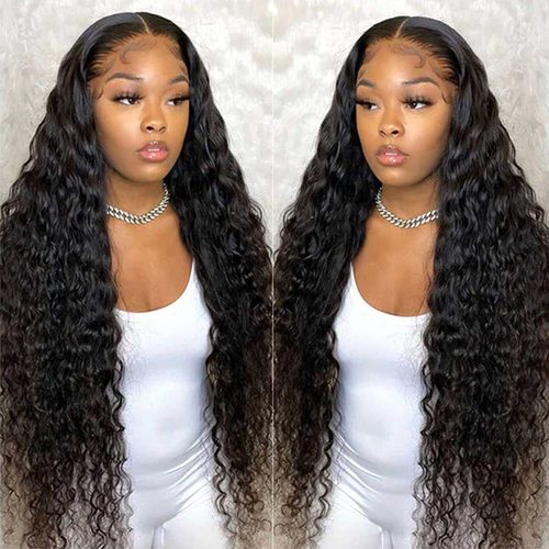 Amazon European and American wigs for women African small long curly hair chemical fiber machine-made semi-hand-woven front lace wig full headgear