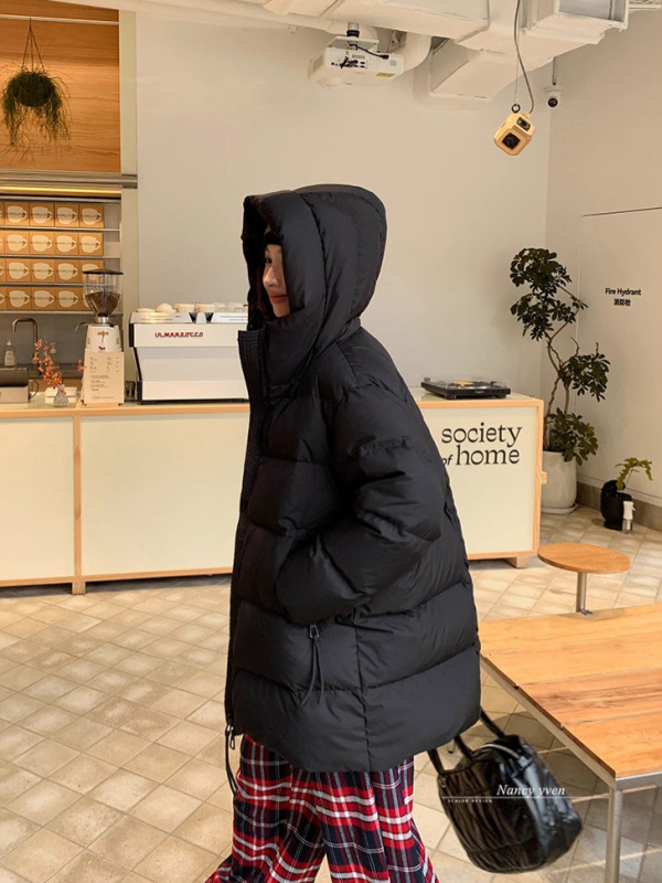 反季白鸭绒中长款羽绒服女2025冬季新款连帽高级感超好看外套|undefined