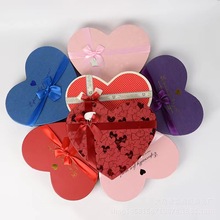 27格爱心包装情人节礼盒创意巧克力盒爱心形礼盒糖果纸盒厂家批发