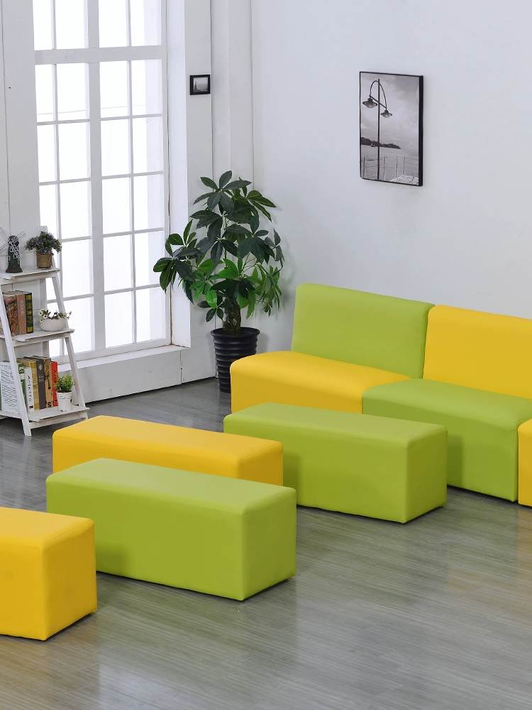 Длинный табурет для смены обуви, детский сад, мягкий детский комбинированный центр раннего образования, цветной забор, стул для отдыха родителей, диван