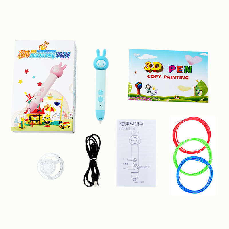 Suministro directo de fábrica de los niños de baja temperatura 3d pluma de impresión 3D cepillo tridimensional de los niños graffiti pluma 3d regalo de los niños 3d pluma