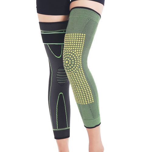 Extended strap knee pads, mugwort protective knee sleeves, pressurized air-conditioning warm leg guards, cycling sports, anti-cold in autumn and winter