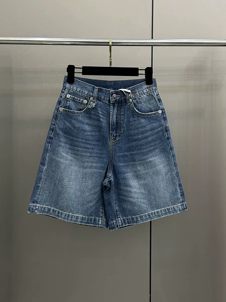 [in Stock] R.13 American Retro Washed High-Waisted Straight-Leg Slimming Denim Shorts