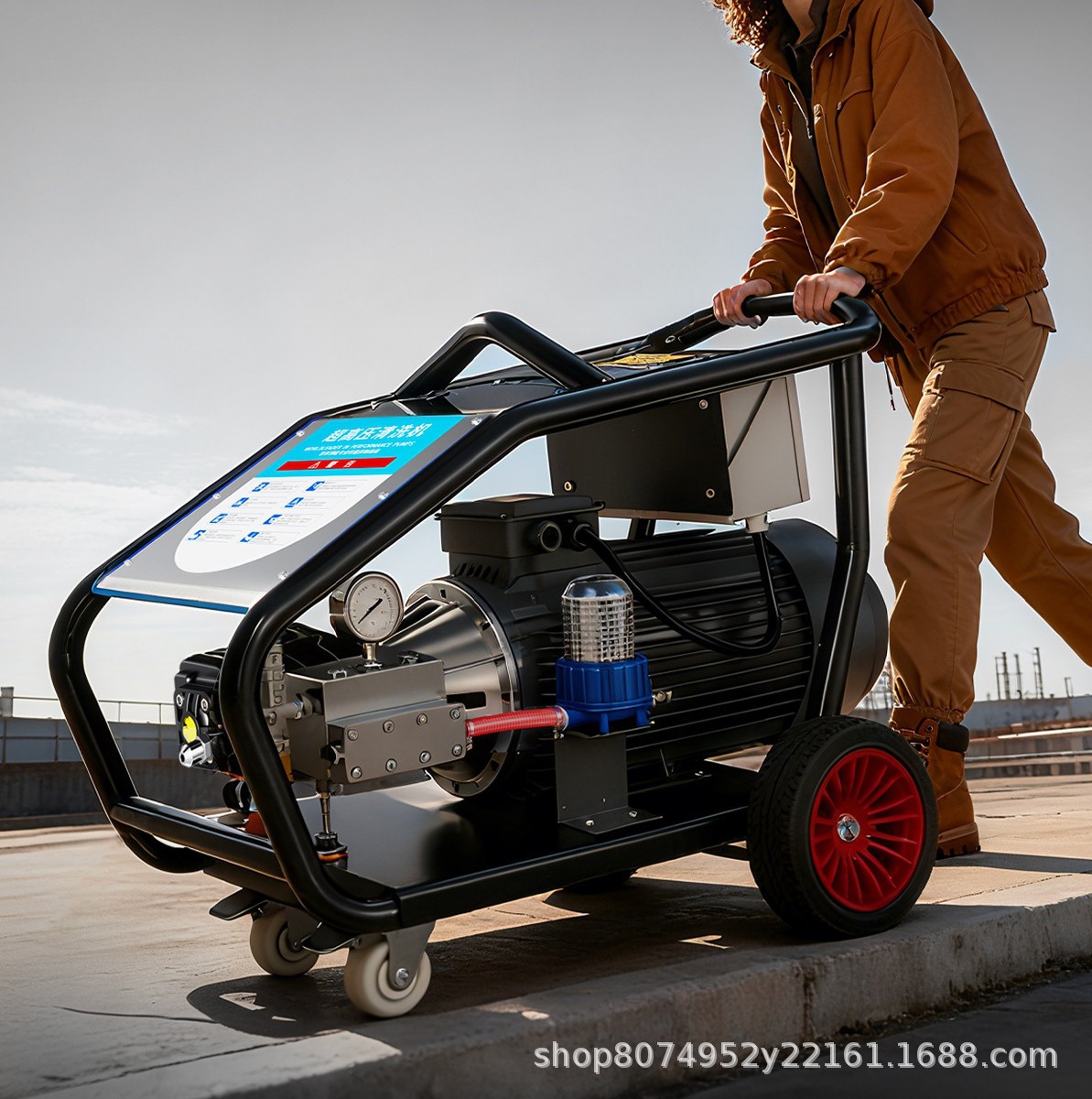 Industrial-Grade Cleaning Machine 800kg Commercial Car Washing Machine High-Power High-Pressure Water Gun for Car Wash Shops Sandblasting and Rust Removal