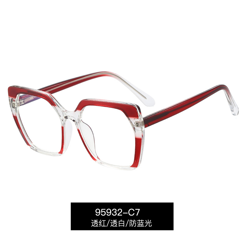 95932 nuevo TR90 anti-Luz Azul gafas de dos colores marco Slingshot pie llano gafas marco óptico hembra CP insertar gafas