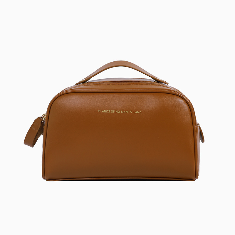 Transfronterizo de alta calidad de la PU de cuero nube almohada bolsa de cosméticos de gran capacidad portátil caso de cosméticos bolsa de lavado de viaje portátil