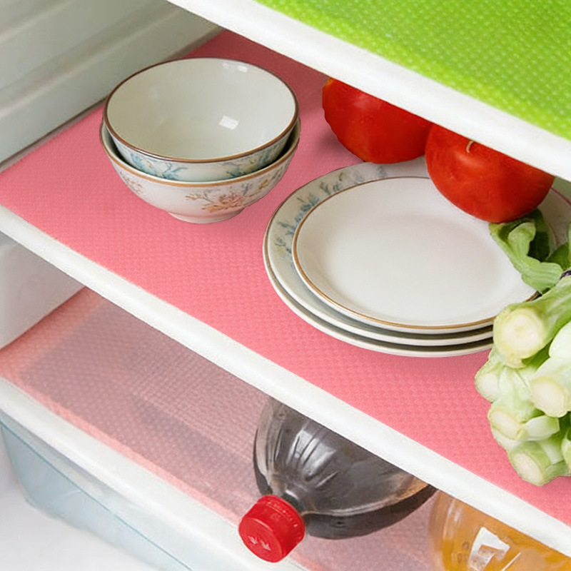 Cuttable Cabinet Mats, Refrigerator Dining Table Mats, Cabinet Mats, Moisture-Proof Mats, Easy-To-Clean Placemats, 4-Piece Drawer Pad Paper