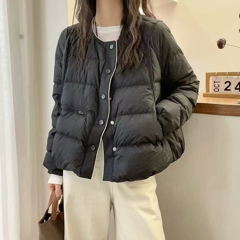 Pinghu down Jacket Women's Short Style Winter White Duck down Jacket Women's New Style Pinghu down Jacket Women's Short Style Winter White Duck down Jacket Women's New Style
