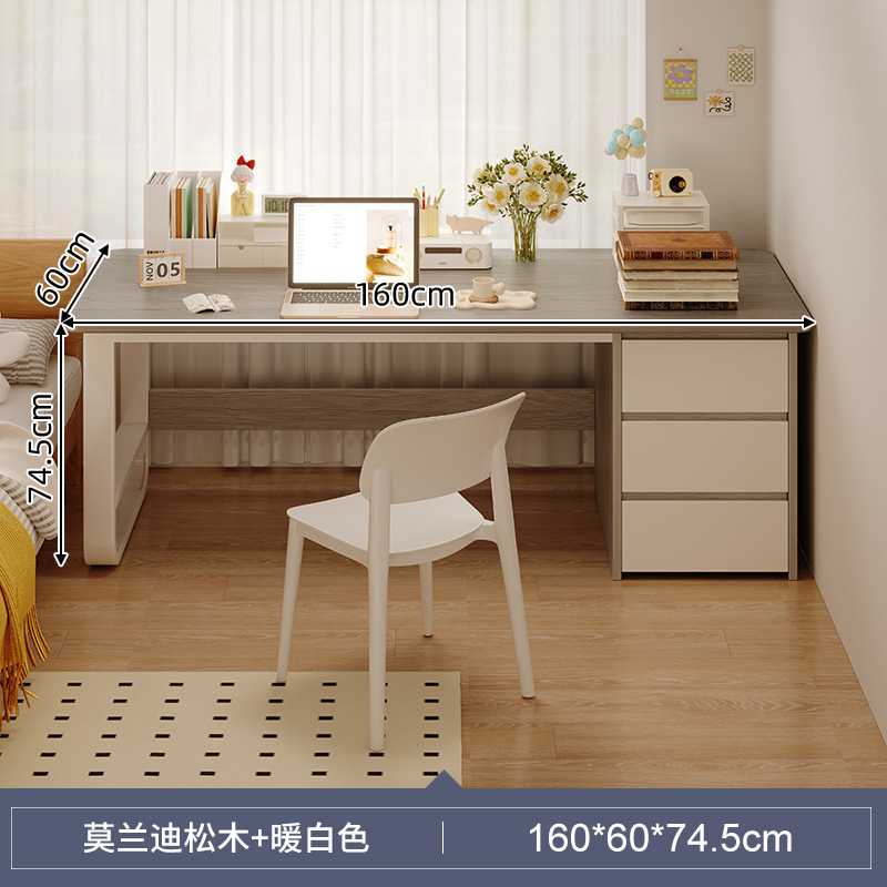 Escritorio para el hogar, simple y moderno, escritorio simple junto a la cama, escritorio de estudio para el hogar para estudiantes, combinación de mesa y silla para computadora de escritorio