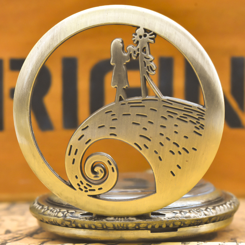 Retro bronze pocket watch