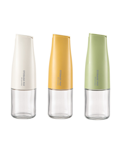 Oil pot automatically opens and closes without hanging oil kitchen glass oil tank oil control bottle large capacity soy sauce vinegar pot seasoning bottle household