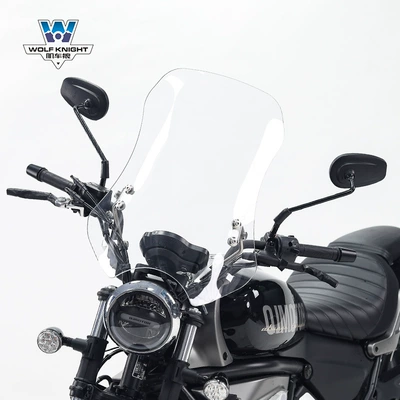 windshield windshield front windshield – Motorcycle front windshield - transparent-5mm-thick-55cm-high-suitable-for-qianjiang-flash-500s