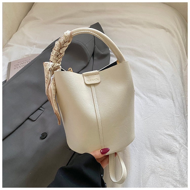 Borsa a secchiello retrò borsa a cesto casual a tracolla_voghion.com