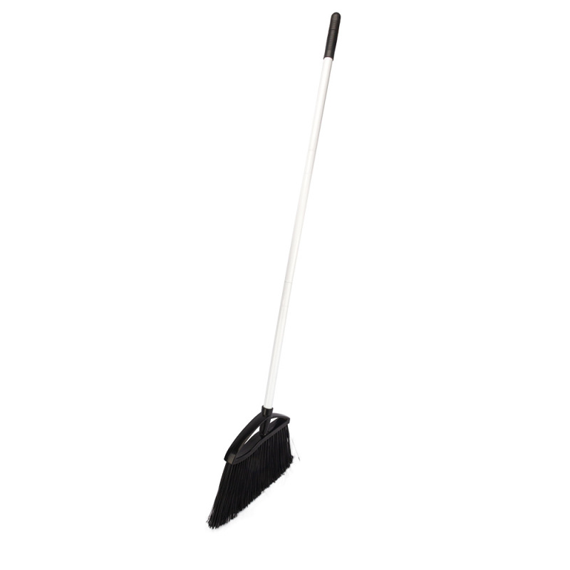 Heavy-Duty Broom, Long-Handled Commercial Angle Broom, Outdoor Broom for Garage, Yard, Sidewalk, Deck, and Rough Surfaces Heavy-Duty Broom, Long-Handled Commercial Angle Broom, Outdoor Broom for Garage, Yard, Sidewalk, Deck, and Rough Surfaces