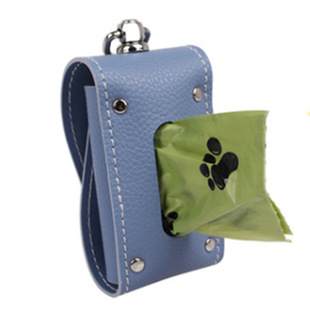 Korean Style New Leather Pet Poop Bag for Walking Dogs, Garbage Dispenser, Snack Garbage Storage Bag