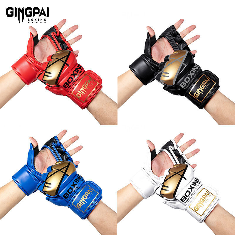 Adult Half-Finger Boxing Gloves for Men, Women, and Children, Mma Fighting Training, Sanda, Sandbag, Ufc Actual Combat