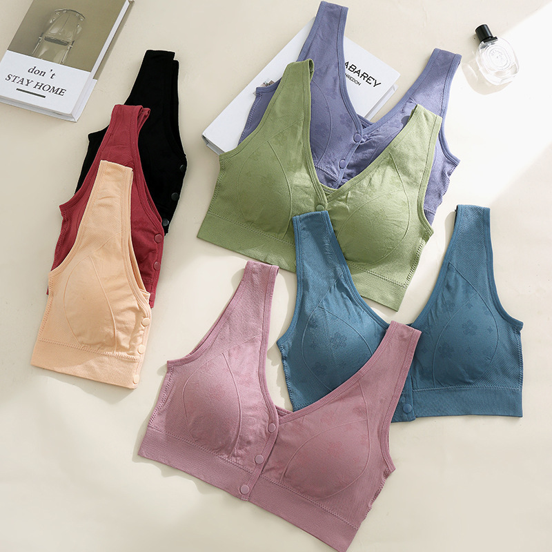 Foreign trade U-collar plus size without steel ring wrapped chest front buckle sexy pull-up bra nursing bra vest pregnant women's underwear Foreign trade U-collar plus size without steel ring wrapped chest front buckle sexy pull-up bra nursing bra vest pregnant women's underwear