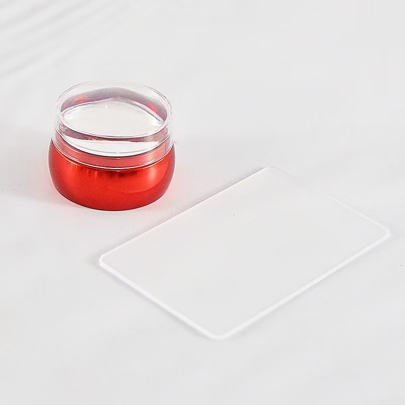 ネイルアートシリコーンスタンプ電気メッキ二層透明スタンプパット接着剤 DIY 印刷ツールスタンプ卸売|undefined