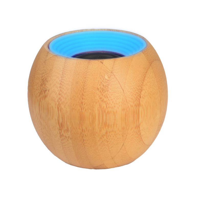 Bamboo speaker竹木円形bluetoothスピーカー無線ポータブル竹木小スピーカーledカラーライト|undefined