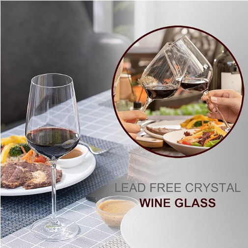 Impresión láser transfronteriza de comercio electrónico LOGO cristal cortado en frío tazas de vino alto tazas de champán caseras tazas de vino logotipo