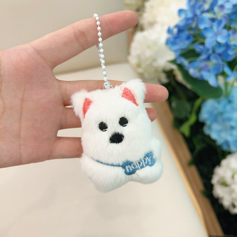 幸运西高地毛绒公仔钥匙扣挂件diy手工小礼品少女心包包挂饰批发|undefined