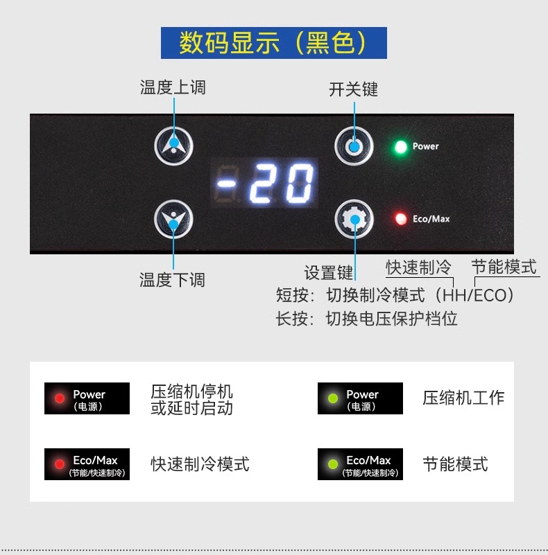 Binghu Car Refrigerator Refrigeration Compressor Car Home Dual-Purpose Freezer and Refrigerator Universal Car Truck Freezer