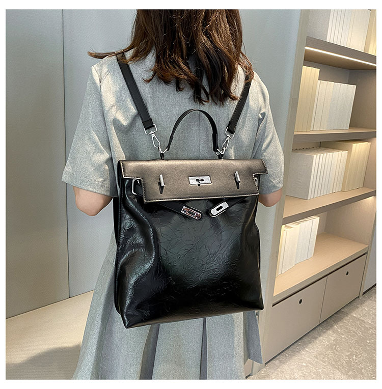 2023 Neue Doppel-Umhängetasche, Einzel-Umhängetasche, Umhängetasche, Dreifach-Nutzungstasche, Handgriff-Muster, Öl-Ledertasche, große Kapazität, beliebte Eimertasche_voghion.com