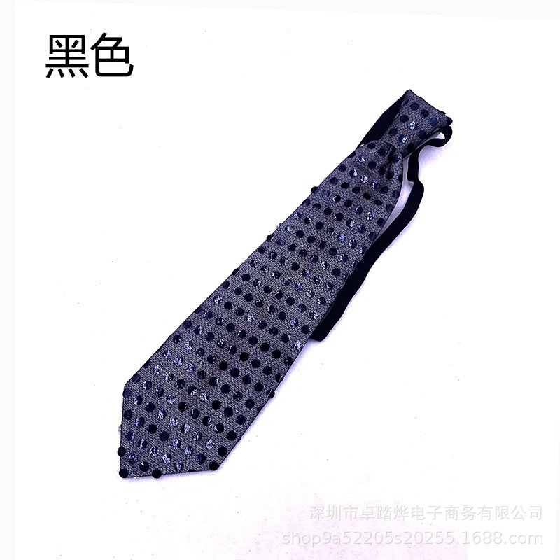 Corbata luminosa LED, lentejuelas intermitentes, corbata luminosa, concierto, reloj del día del niño, accesorios de atmósfera