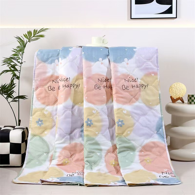 Opening Ceremony Gift Quilt, Thin Quilt, Promotional Gift Quilt, Summer Quilt, Air-Conditioning Quilt, Event Gift Quilt, Can Be Printed with Logo