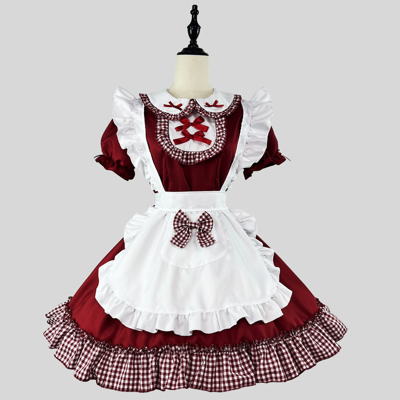 Original Christmas Sweet Dress Lolita Little Loli Maid Uniform Cos Performance Uniform Maid Uniform Original Christmas Sweet Dress Lolita Little Loli Maid Uniform Cos Performance Uniform Maid Uniform