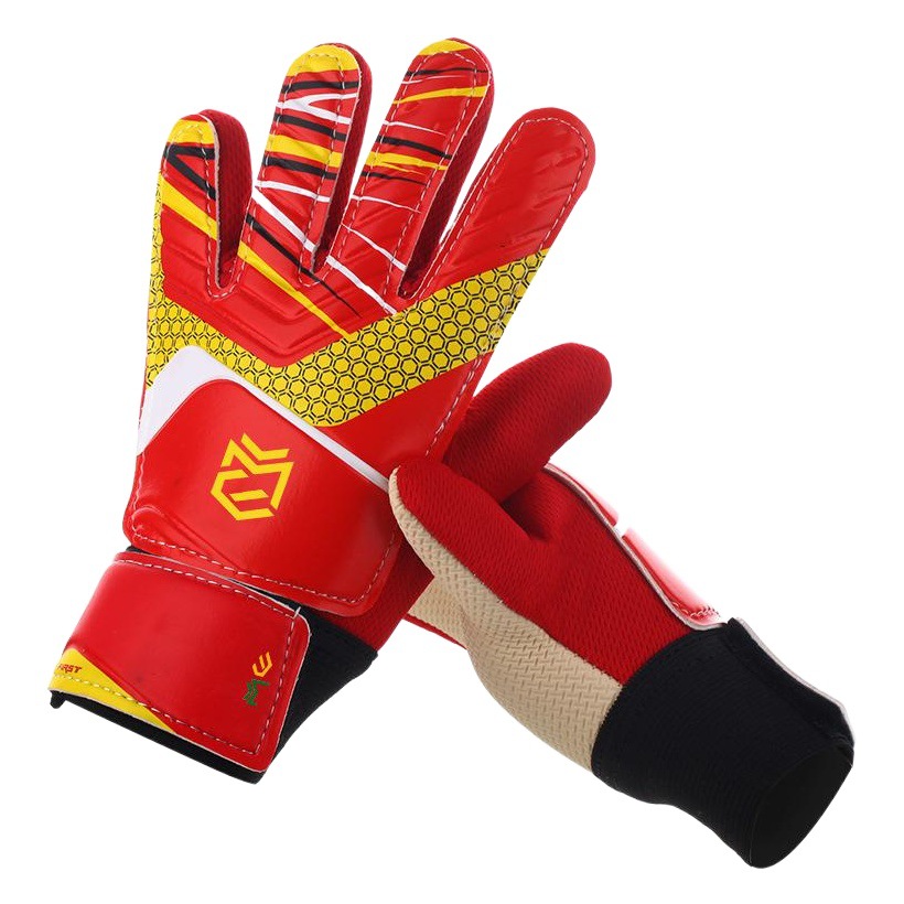 Football Goalkeeper Gloves, Latex Leg Guards, Anti-Slip Set, Goalkeeper Gloves with Finger Protection, Thickened Children's Goalkeeper Gloves
