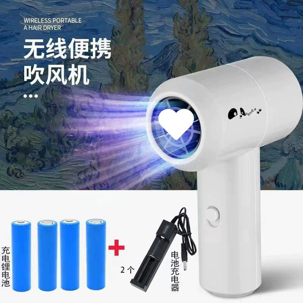 [质感白+锂电池4节+2充电器 USB接口]