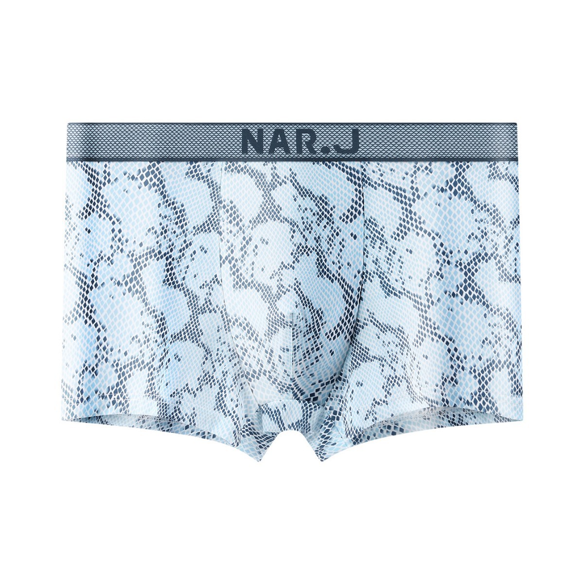 (Cross-border trading), men's fashionable breathable underwear, silk trousers for students, snakeskin print, mid rise, for teenagers
