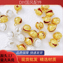 镀金合金虎头铃铛DIY饰品配件材料 创意钥匙扣服饰箱包挂件辅料