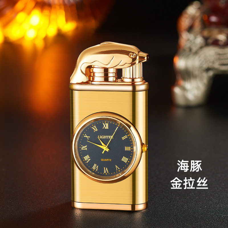 돌고래 골드 브러시드